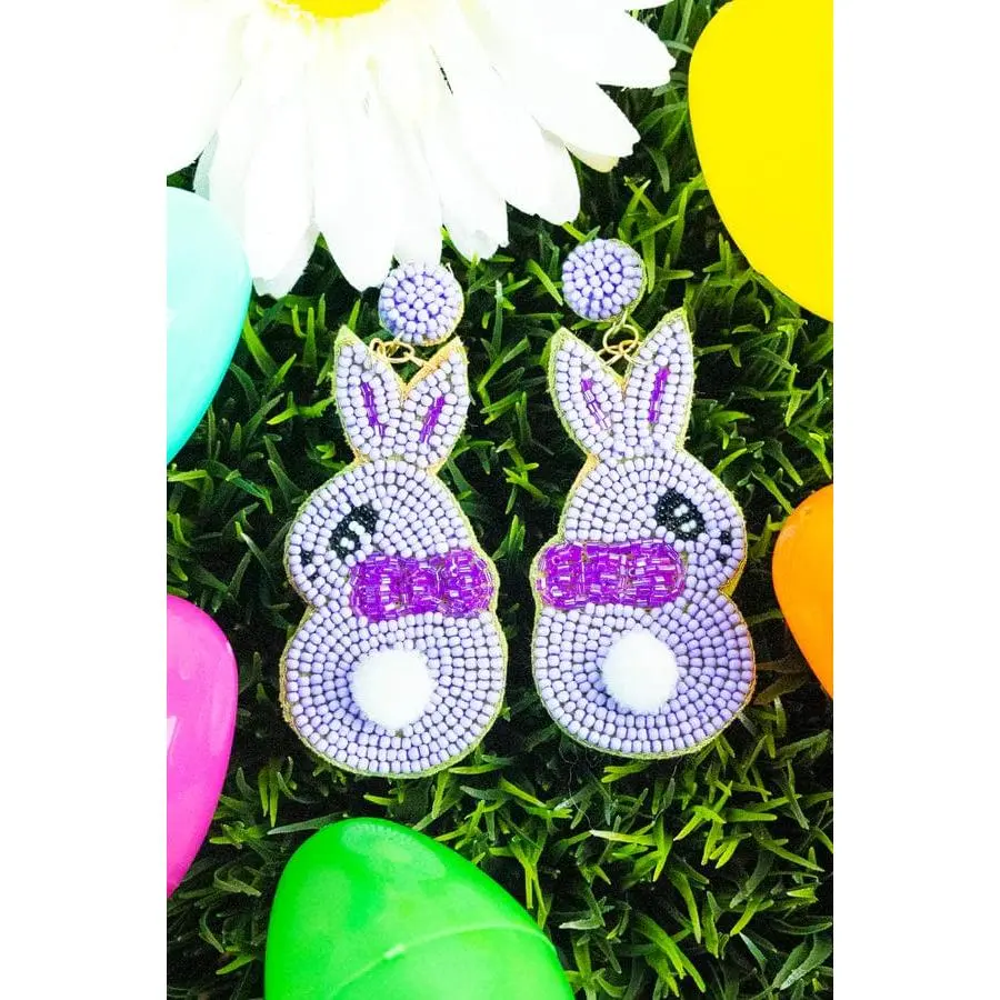 Easter beaded earrings