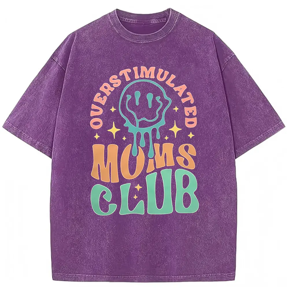 Washed T-shirt-Purple