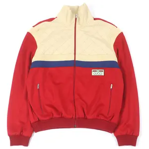 Pre-owned GUCCI Polyester Small Leather Goods Logo patch line design cotton jacket