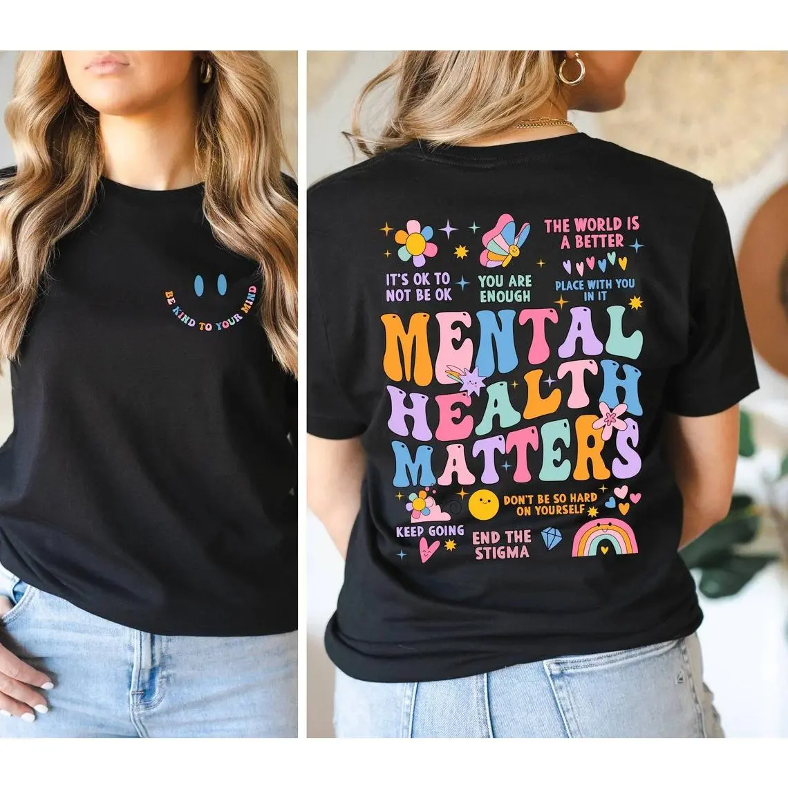 Mental Health Matters Shirt, Women Inspirational Shirt, Mental Health Shirt, Anxiety Shirt, Recreational Therapy Shirt, Women Mental Health