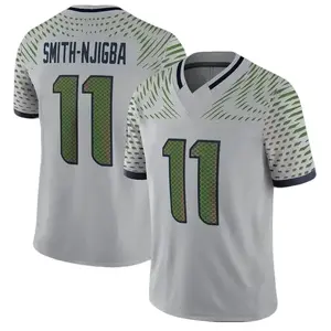 Men's Seattle Sea Jaxon Smith-Njigba Wolf Gray 2026 Rivalries Collection Game Jersey Breathable Techwear for Football Fans S-5XL