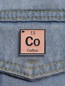 Coffee Series Enamel Pin Durable Metal Pins Coffee Lovers Metal Brooch Lapel Backpack Badge Fashion Jewelry Accessories Gift for Friends Men Accessories