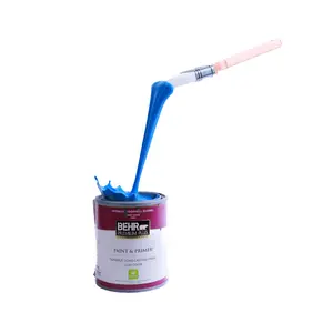 Paint Can Spill with Quart Size Can and Brush! 3D Printed with a paper printed wrap around the can! Choose any Color - Very Realistic!