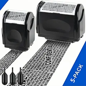 5 PACK-Privacy Protection Security Roller Stamp — Address & Billing Info Blocker, Home & Office Mailing Essentials 100m Long-Lasting Roll.Privacy Roller Stamp.Daily Office Essentials.Privacy Protection.Long-Lasting Stamp.Security Address Blocker