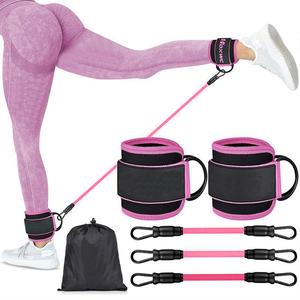 ankle resistance bands with cuffs, 1 set ankle bands for working out, ankle resistance band for leg, booty workout equipment for kickbacks hip fitness training, christmas gift