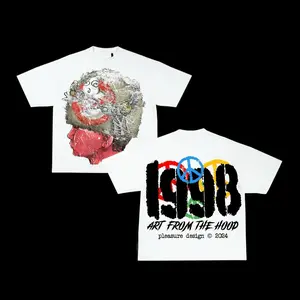 Y2K Graphic 1998 art from the hood Personalize Printed Summer Tshirt Casual Crewneck