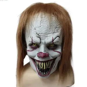Clown mask Joker Resurrection Night2025 Halloween Masks Mock Mask Old Man OldLady Mask Christmas Masks Realistic FaceChristmas Party Mask Wrinkled Face Silicone MaskCosplay Masks Grandfather Mask Female HorrorWrinkle Role Play Eye mask Scary