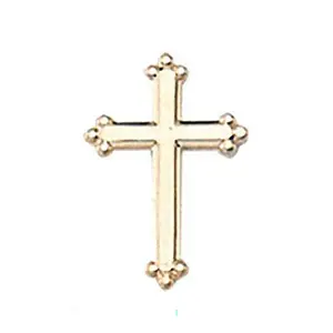 Budded Cross Lapel Pin