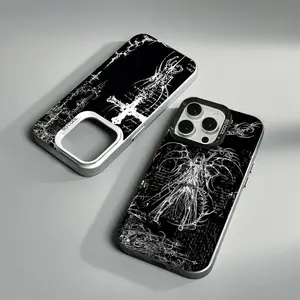 Gothic Cyber Sigil Cross Phone Case Stylish & Durable New Year Gift: Fashionable Phone Case for iPhone 17 16 15 14 13 12 11– Perfect Blend of Protection and Trend