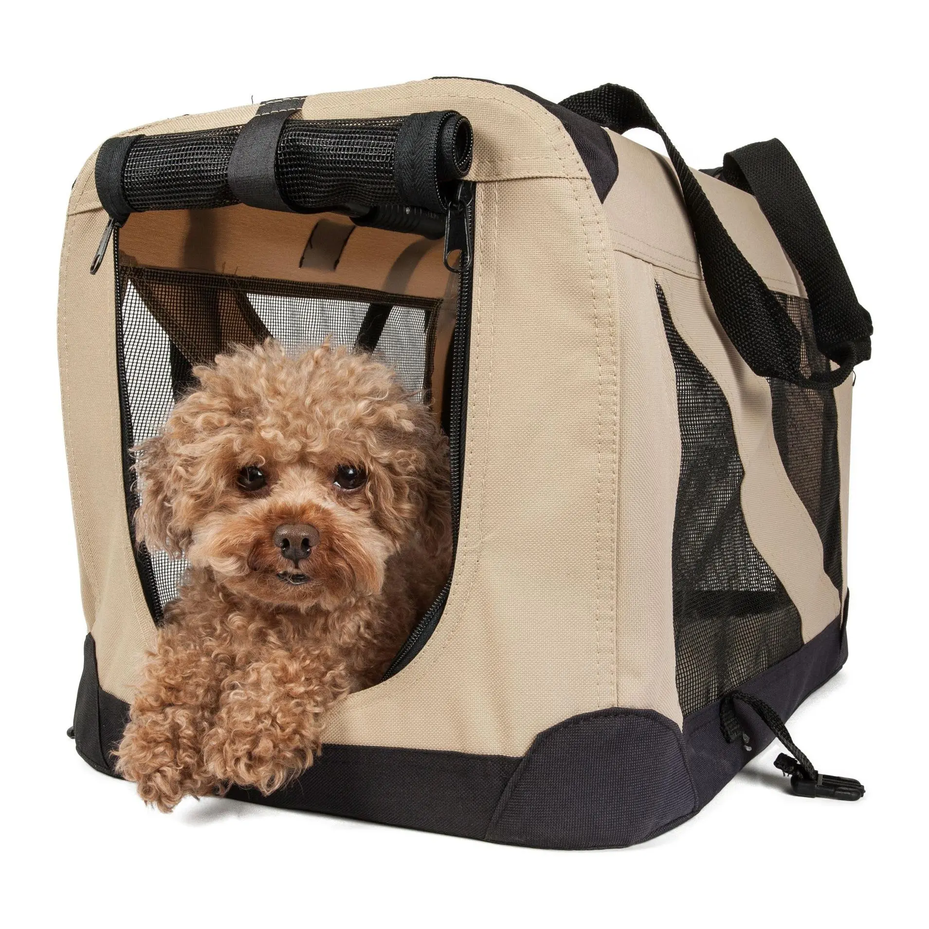Pet Life Folding Zippered 360 Vista View Pet Crte