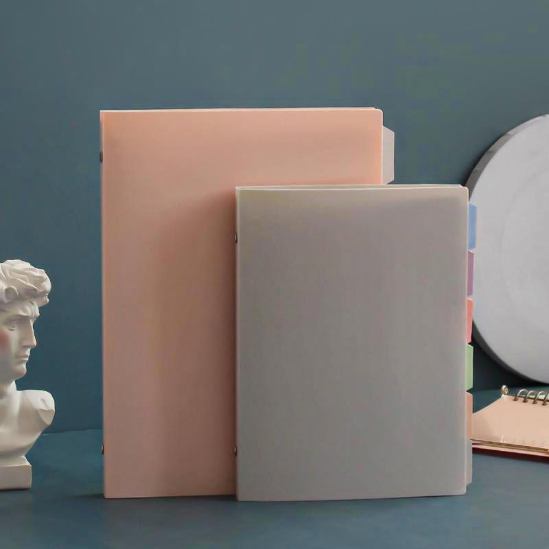 B5 Detachable Journal Notebook A5 Soft Pastel Color with Pastel Index Divider, 26 & 20 Holes, Removable Binder, Waterproof Cover & 20 Sheets Paper