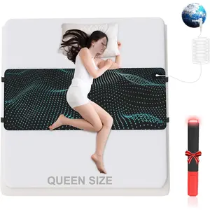 Grounding Mat for Bed - Earth Grounding Pad, PU Grounded Mats for Improve Sleep, Relaxation, Balanced Energy, Grounding Mattress Pad with Straps
