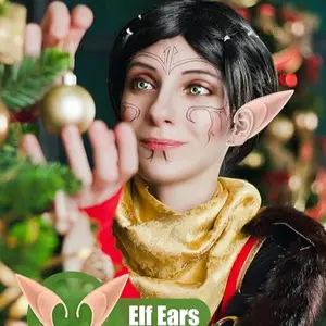 Elf Ears Cosplay Costume Accessory, Party Dress Up Stage Performance Wear, Perfect for Halloween & Fantasia Events