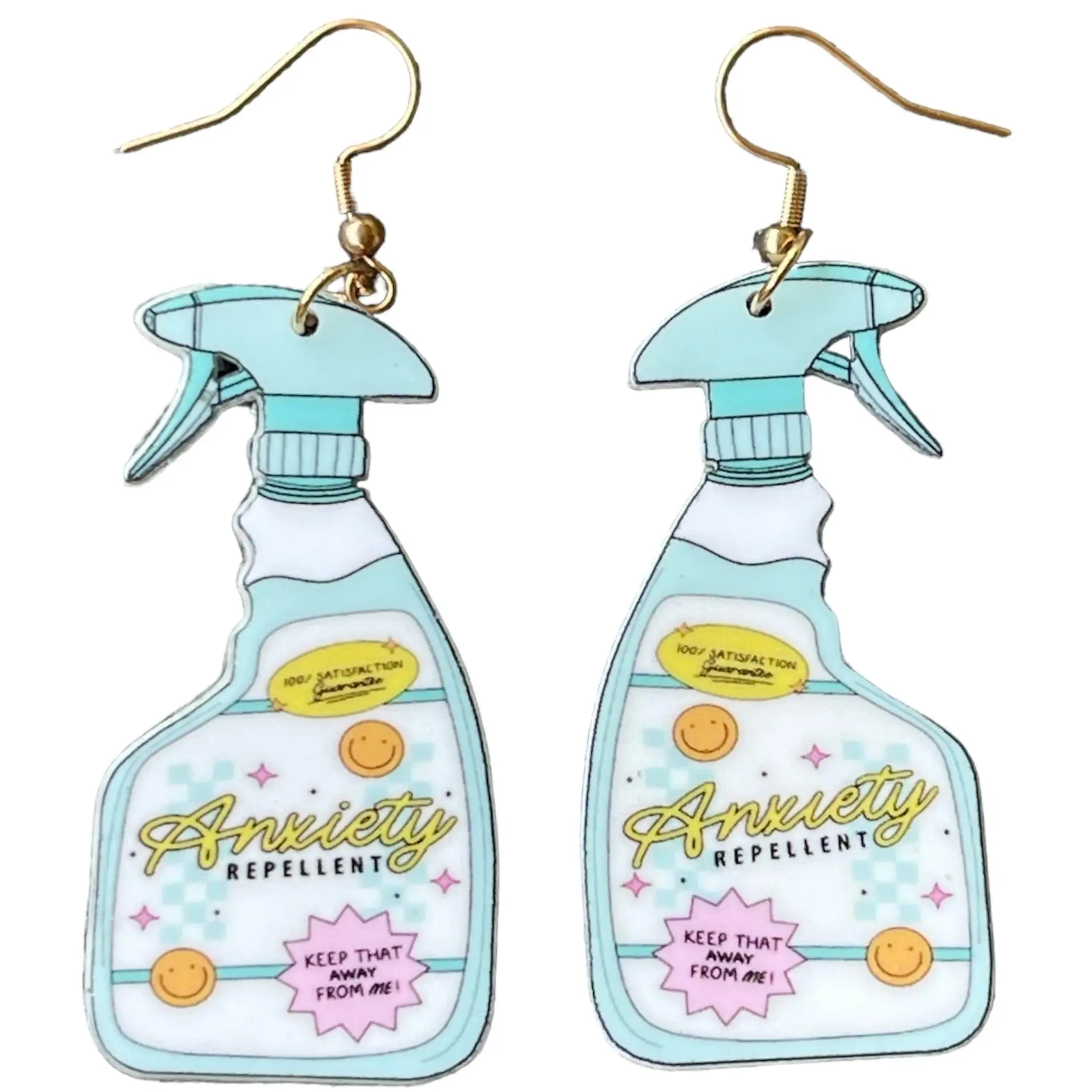 Anxiety Away Spray Bottle Earrings