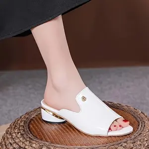 Crocodile-Patterned High-Heeled Sandals, Women Shoes