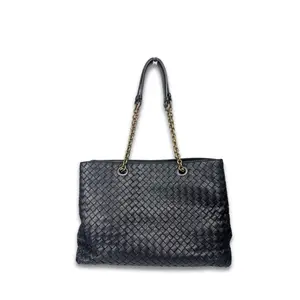 Pre-owned Bottega Very Good Shoulder Bags Veneta Intrecciato Chain Tote