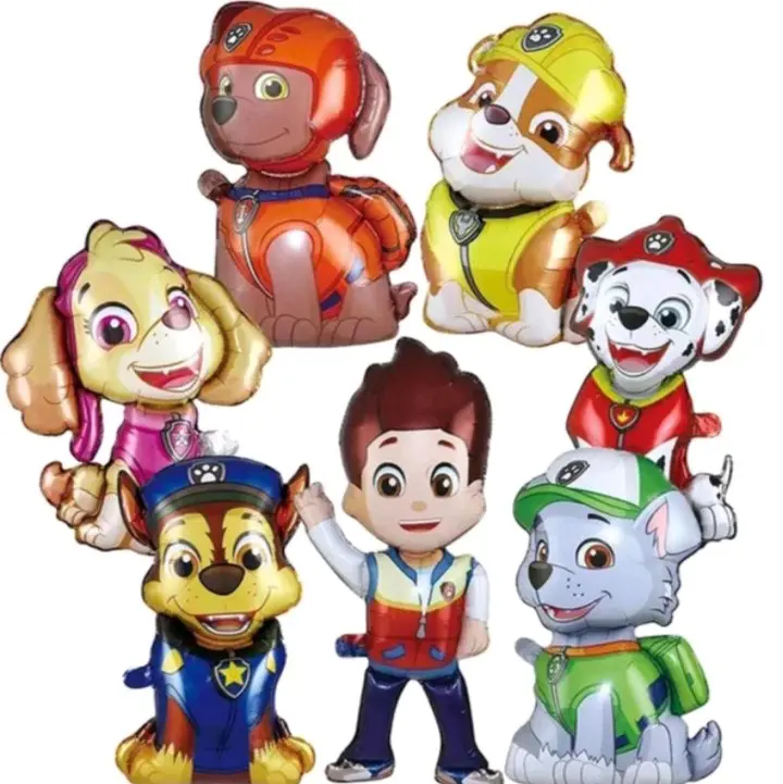 7PC PAW PATROL BALLOONS CHASE MARCHALL ROCKY RUBBLE ZUMA SKYE 7PC PAW PATROL BALLOONS CHASE MARCHALL ROCKY RUBBLE ZUMA SKYE
