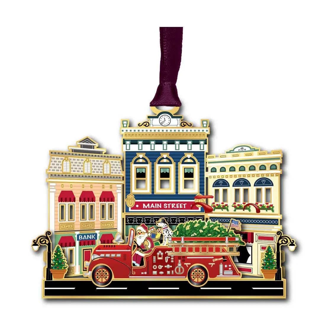 Beacon Designs Main Street Firetruck Ornament