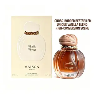 Vanilla Voyage Perfume 100ML Unisex, Sweet Jasmine Honey Gourmand, Long Lasting Floral Woody Fragrance, Gift for Her Him