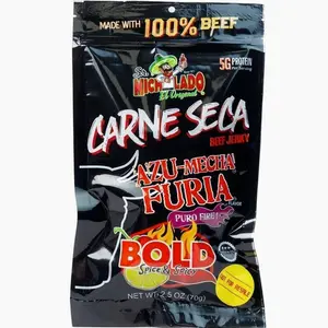 SALE!!! Sr. Michelado Carne Seca - Crunchy Beef Jerky - Azu Mecha Furia BOLD 2.5oz