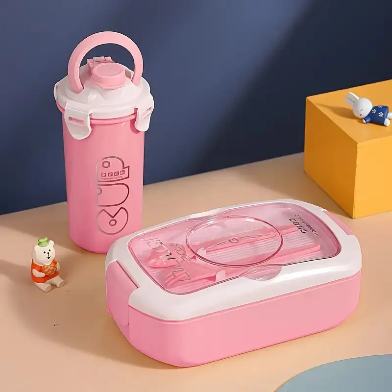 Insulated Lunch Box with Grid Design, Insulated Compartments, Includes Sauce Box, PP Material, Portable, Suitable for Commuting, Students, Dishwasher Safe, Back-to-School Gift, Partition Design, Lightweight Structure, BPA-Free, Insulated Lunchbox
