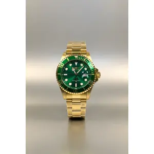 Invicta Pro Diver 30027 Hammerhead Steel Green Dial 43mm Quartz Mens Watch New