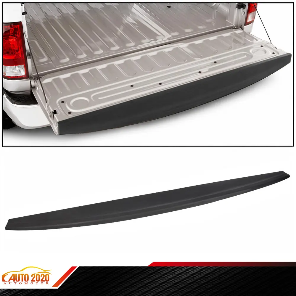 Automotive 1-Piece ABS Plastic Tailgate Molding Cap Protector Spoiler, Car Accessory & Body Kit Accessory for 09-18 Dodge Ram 1500, 2500, 3500