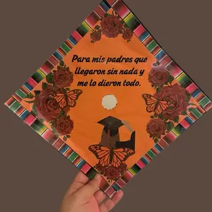 Class of 2026 Graduation Latina glossy cap topper