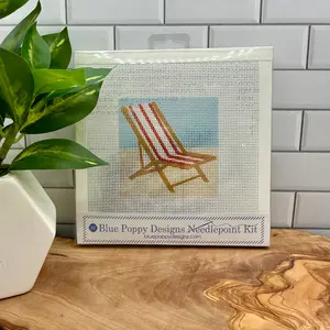Beach Chair Needlepoint Kit