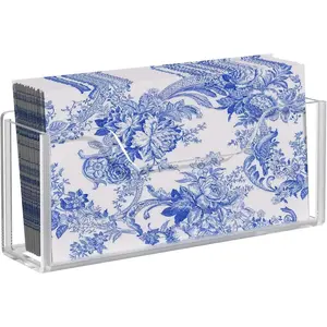 Clear Acrylic Splash-proof Vertical Disposable Hand Towel Napkin Holder Dispenser for Bathroom Dining Table, Home Hotel Office Bar