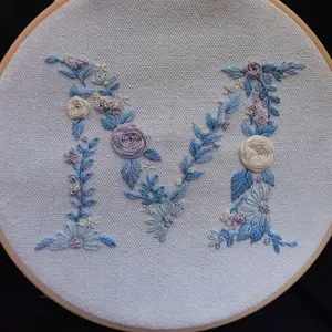 Embroidery pattern for beginners (A–Z English letters) — DIY handmade alphabet English letter sewing onto clothing for decoration