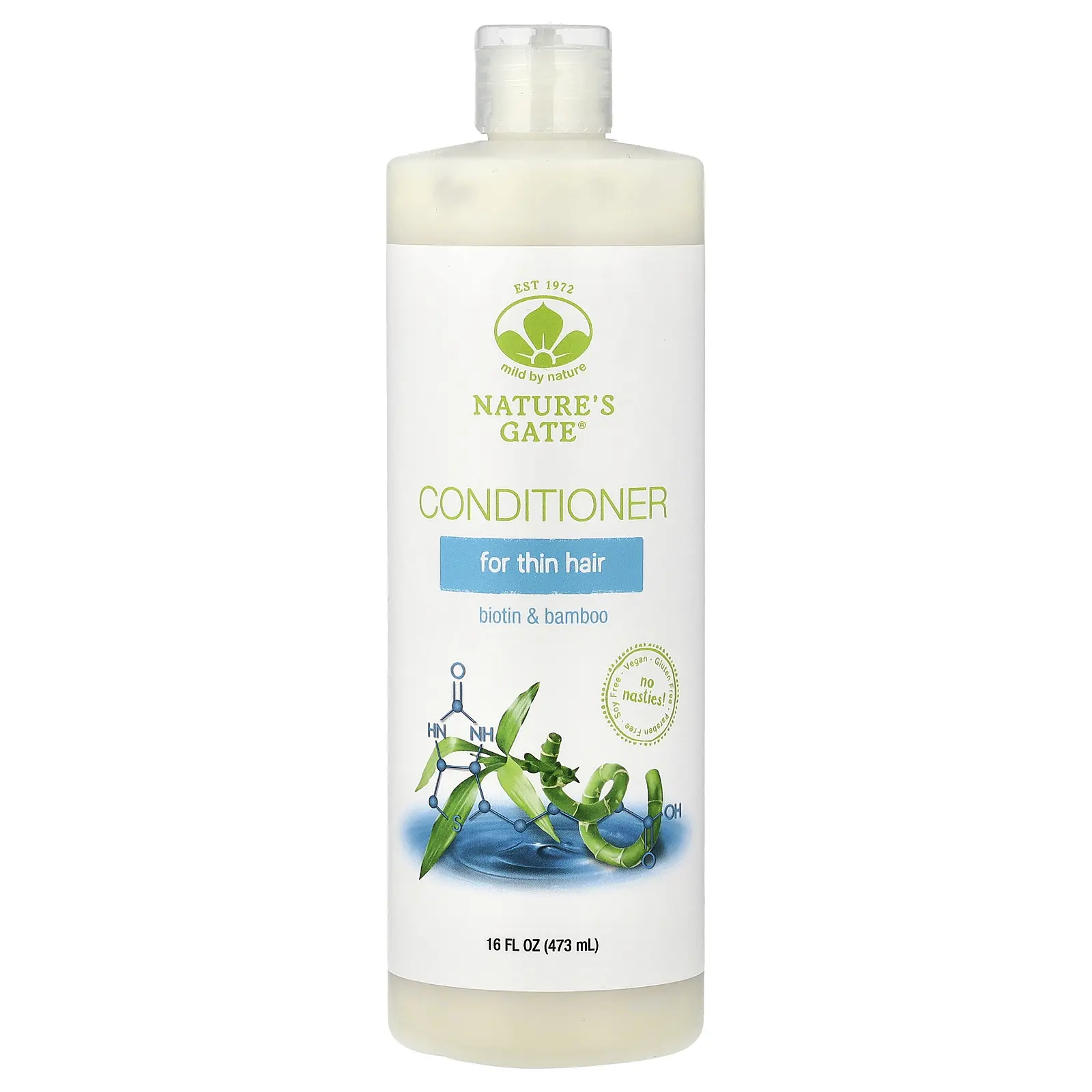 Mild By Nature (Nature's Gate), Biotin & Bamboo Conditioner for Thin Hair, 16 fl oz (473 ml)
