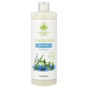 Mild By Nature (Nature's Gate), Biotin & Bamboo Conditioner for Thin Hair, 16 fl oz (473 ml)