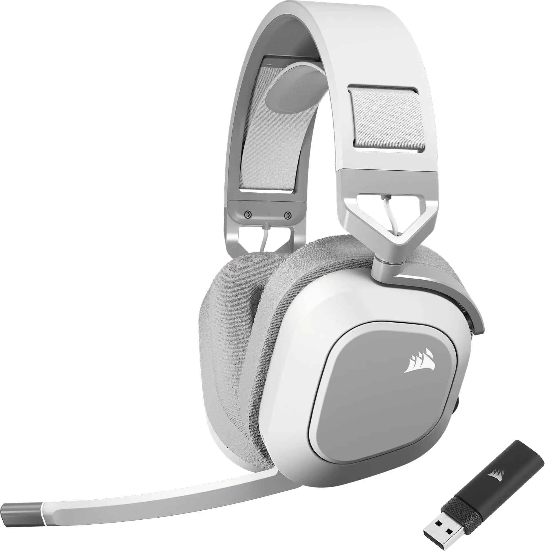 CORSAIR - HS80 MAX Wireless Gaming Headset for PC, Mac, PS5, PS4, and Mobile - White
