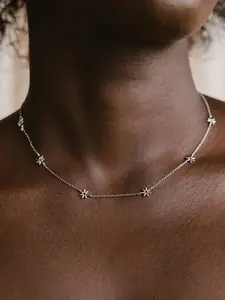 Simple Daisy Design Pendant Necklace for Women & Girls, Fashion Jewelry for Party, Daily Clothing Decor, Trendy All-match & Exquisite Jewelry for Birthday Gift, Star Shine Necklace