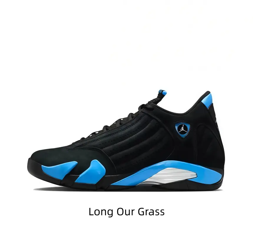 This matte black suede low-top sneaker delivers cool futuristic motorsport street vibe. Bright icy blue geometric panels create eye-catching contrast, curved sleek silhouette matches black joggers for sharp all-year urban sport daily styling.