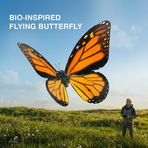 Bio-Inspired Flying Butterfly, Remote Control Realistic Butterfly with Flapping Wings,Bionic Flight Technology, Monarch Butterfly Design,Luxury Tech Gift, Decorative Display, Perfect for Spring Outings,Outdoor Toy,Party Toy, Cool Gifts, Summer[4]