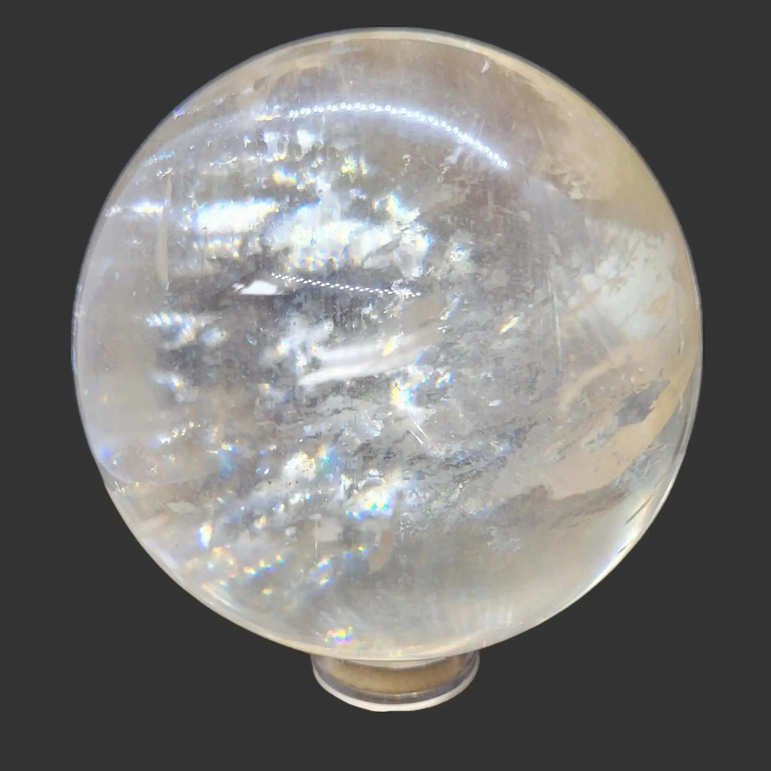 Optical Honey Calcite Spheres - Natural Stone