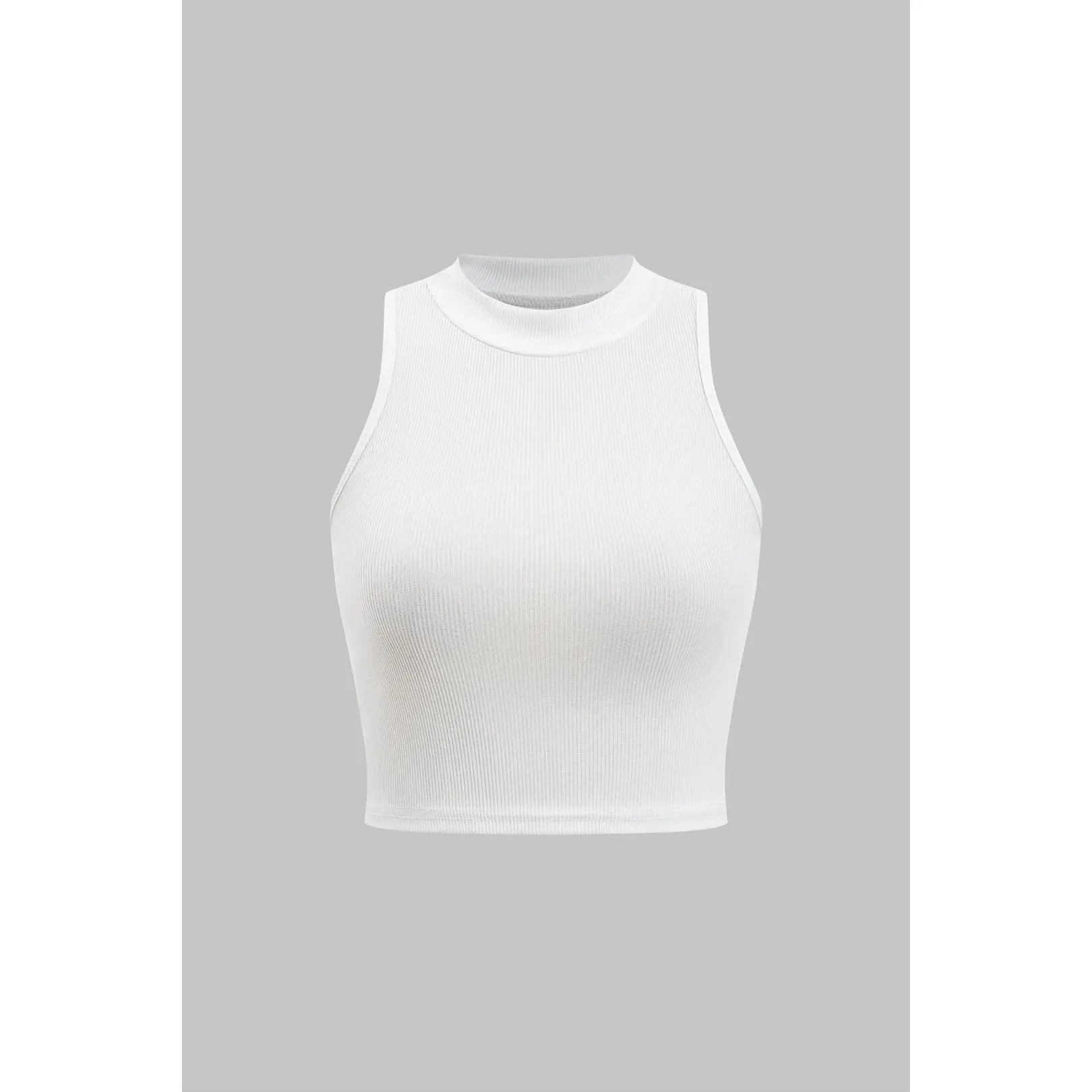 Basic Textured Sleeveless Tank Top