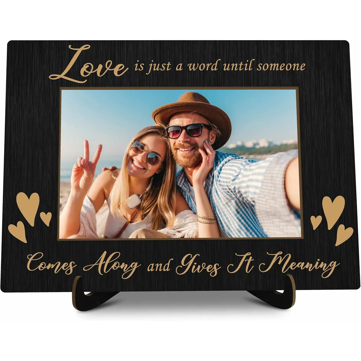 Love Picture Frame, Love Frames for Couples, Valentine's Day Photo Frame Gifts for Couples Newlyweds Wife Husband Engaged Couples Girlfriend Boyfriend, Anniversary Wedding Gifts for Her Him
