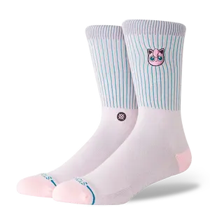 Pokemon X Stance Crew Socks - Jigglypuff