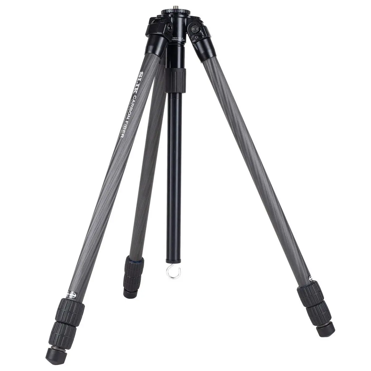Slik PRO CF-733 Durable 3-Section Carbon Fiber Camera Tripod - 65.9" Max Height, Black Camera Equipment with Secure Lock for Accessories