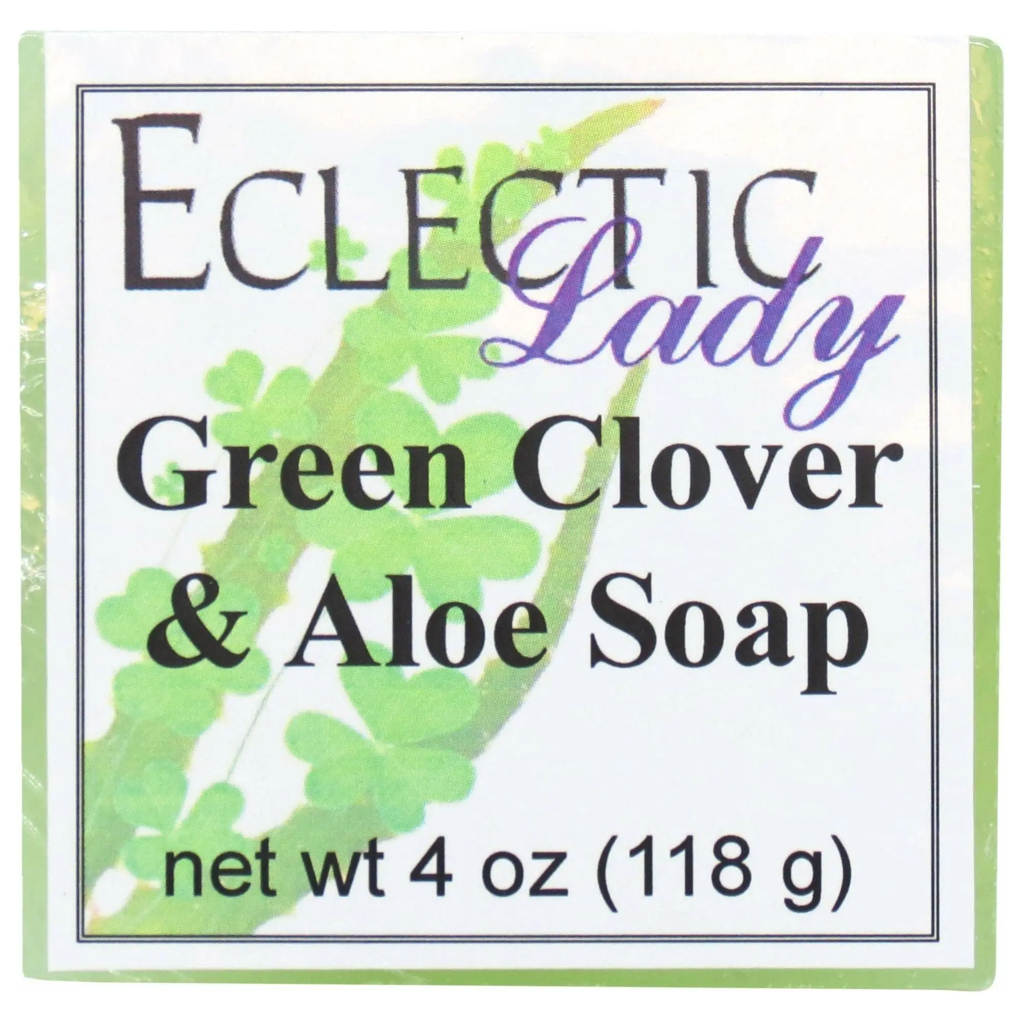 Green Clover and Aloe Handmade Glycerin Soap