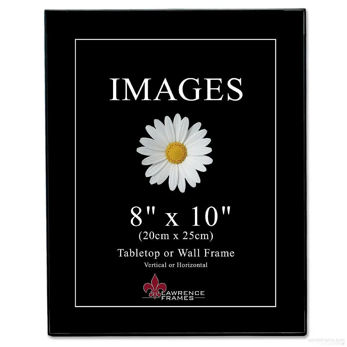 Lawrence Frames 350080 Classic Clean Look Black Photo Frames - 8x10 in Image Size, Glare-Resistant Glass, Plastic Build, Wall & Tabletop Use, Pack of 6 for Home Decor, Room Decor Memories Preservation