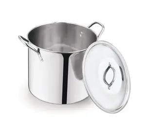 12 Quart Stainless Steel Stock Pot, Silver