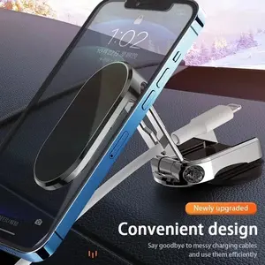Magnetic Car Phone Holder Magnet Mount Smartphone Mobile Stand Cell GPS Support in Car Bracket For iPhone Xiaomi Huawei Samsung