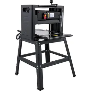 VEVOR Thickness Planer - 13-Inch Benchtop Wood Planer, 2000W, 8000 rpm, 15 AMP, Foldable, 6m/min Planing Speed, Iron Stand, Dust Exhaust for Woodworking