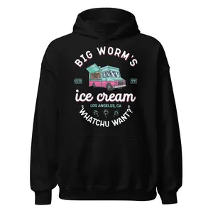 Big Worm Ice Cream Friday Movie Hoodie, Trendy Funny Movie Shirt, Gift For Movie Fan T-Shirt, Daily Style Hoodie Shirt Sweatshirt