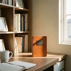 Daily Devotional for Men, 365 Day Christian Prayer Journal, Premium Leather Spiritual Book with Thick No-Bleed Paper, Faith Religious Gifts for Men, Husband, Dad