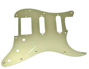 GOLD ANODIZED ALUMINUM Pickguard for HSS Strat 11 hole